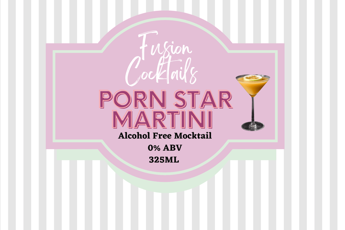 Porn Star Martini Alcohol Free Mocktail Pouch – Fusion Cocktails